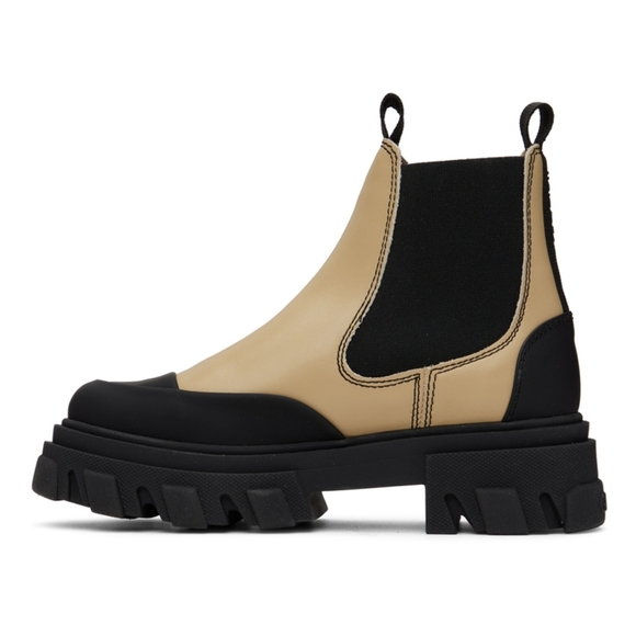 NEW GANNI CLEATED LOW CHELSEA BOOTS SIZE 37 - Picture 2 of 10